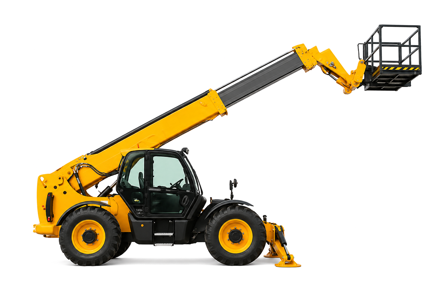 Basket telehandler access platform
