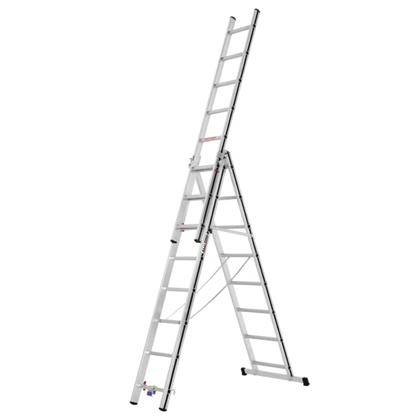 Industrial, trade, and diy aluminium combi ladder