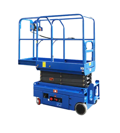 Self propelled single man scissor lift access platform
