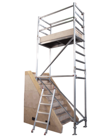 Standard stairwell scaffold tower